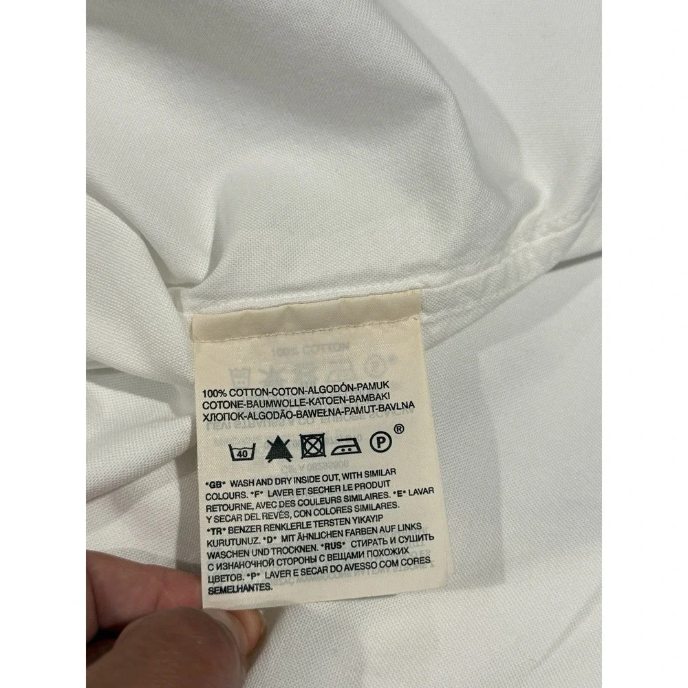 Levi's Made & Crafted White Button Down Shirt made in Turkey Men's Sz XL Cotton